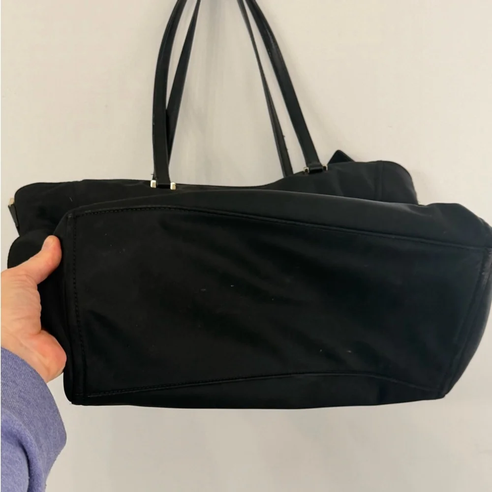 Kate Spade New York Women’s Designer Black Nylon Travel Tote Shoulder Weekender